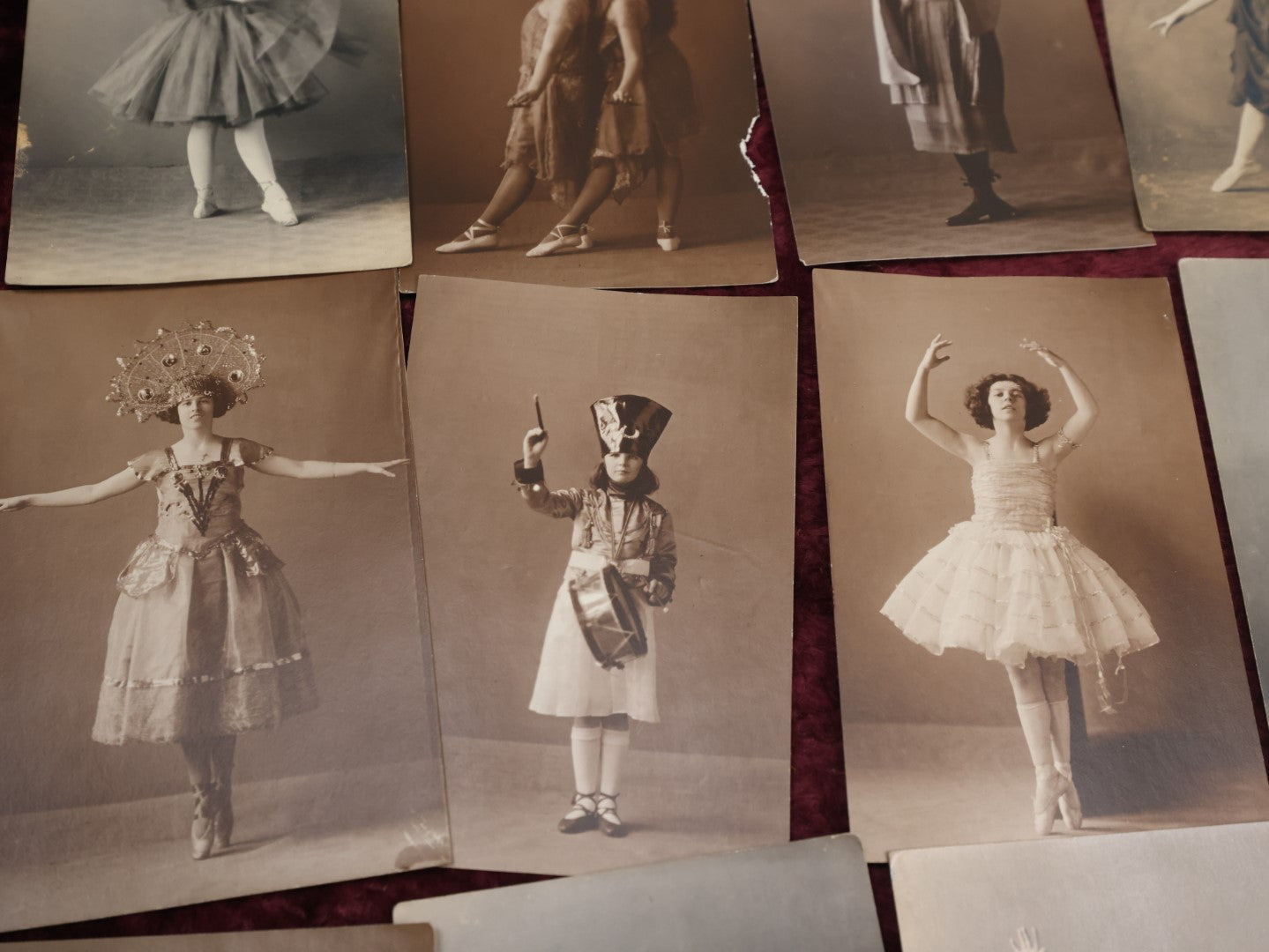 Lot 066 - Important Early 20th Century Collection Of Thirty + Smaller Size Photographs, No Folders, Of Costumed Women And Girls, Dancers, Mostly Photographed In Manchester, New Hampshire