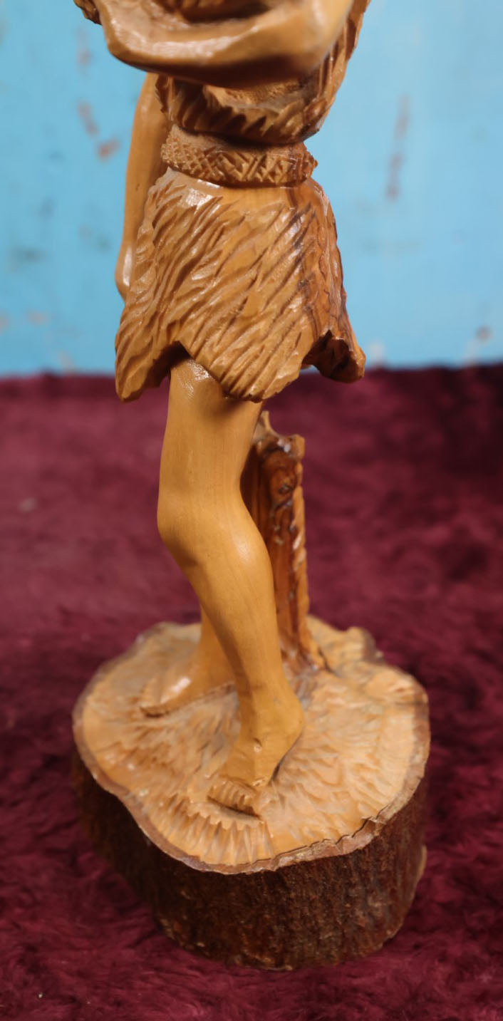 Lot 071 - Vintage Olive Wood Religious Carving Of Man With Sheep, Signed Omar Bakri, Master Wood Carver And Owner Of Omar's Souvenirs In East Jerusalem