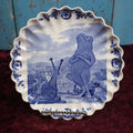 Lot 076 - Frog With Arms Cross, Chin Up, Confronting Snail, Hand Painted Antique Copeland Spode Porcelain China Plate, Marked B2