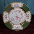Lot 078 - Antique Hand Painted China Plate, "Green Cockatrice," Marked T.V. Limoges, France