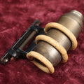 Lot 085 - Vintage "Put Back" Shaker, Patent Applied For, Metal Condiment Shaker With Adjustable Wall Mount Holder Gizmo