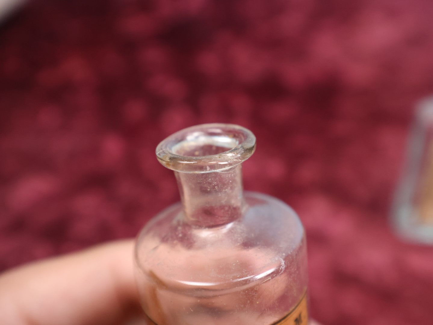 Lot 089 - Grouping Of Three Antique Hand Blown Glass Pontiled Bottles With Apothecary Labels Including Chloroform, Laudanum, And Gentian, Labels From Vermont And New York