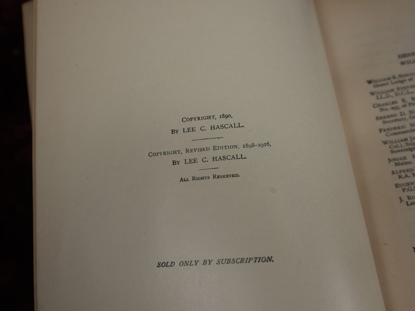 Lot 096 - "History Of The Ancient And Honorable Fraternity Of Free And Accepted Masons, Illustrated," 1926 Edition Antique Book