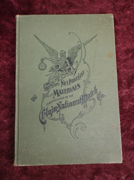 Lot 097 - Antique Elgin Watch Catalogue, "Net Price List Of Materials Manufactured By The Elgin National Watch Company," Circa 1917, With Corrections Tipped In, From C.W. Wing Watch And Clock Repairing, Springfield, Vermont