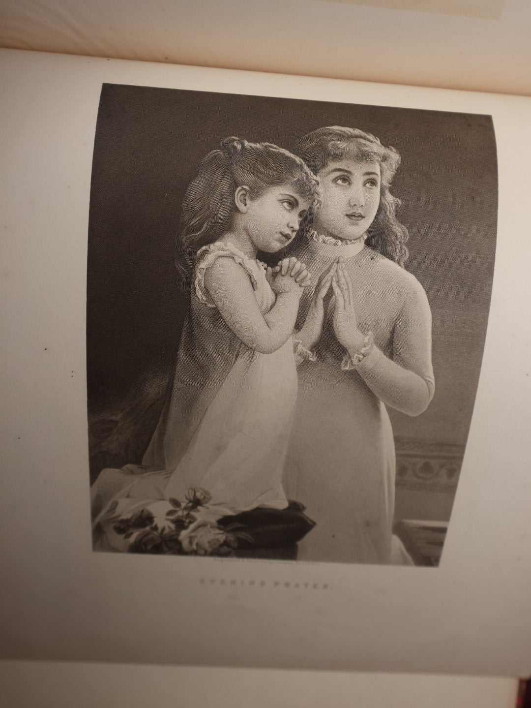 Lot 100 - "Child Life In Art," Six Steel Engravings Of Children In Folio Book, Frederick A. Stokes Company, New York, Including Meadow Sweet, Mother, Unpleasant Visitor, You Darling, Feather In Her Cap, And Evening Prayer