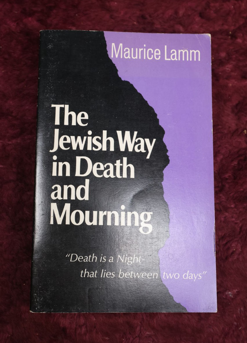 Lot 101 - "The Jewish Way In Death And Mourning," By Maurice Lamm, Copyright 1969 Book On Death