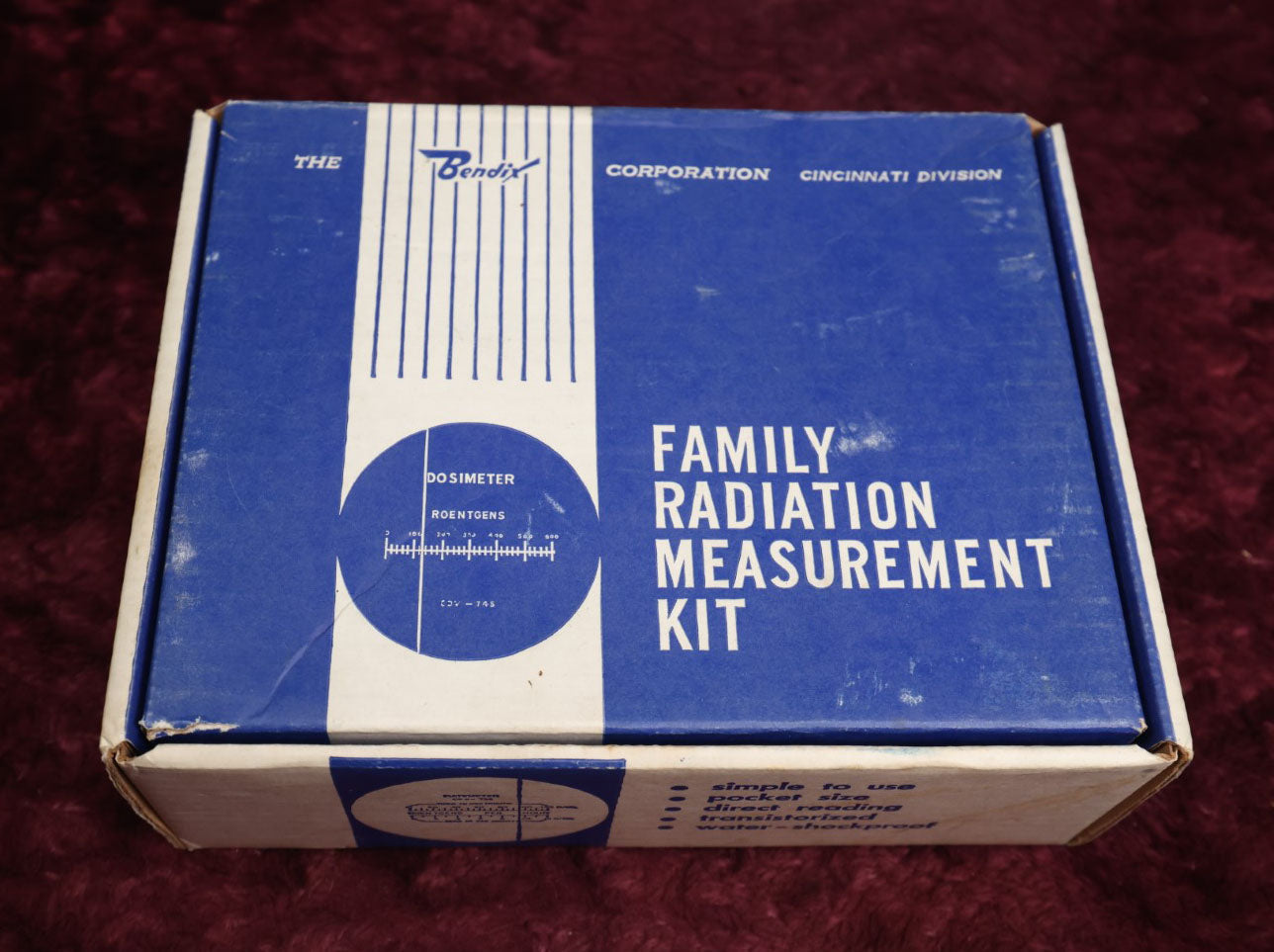 Lot 103 - The Bendix Corporation Family Radiation Measurement Test, Cold War Era Radiation Tester In Box, Incomplete, Not Tested