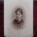 Lot 106 - Antique Tintype Photograph Of Woman With White Background And White Vignette, Approximately 1/4 Plate