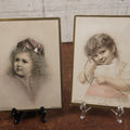Lot 175 - Pair Of Antique Trade Cards Advertising Rumford Chemical Works, 1884, Depicting Little Girl, Horsford's Baking Powder