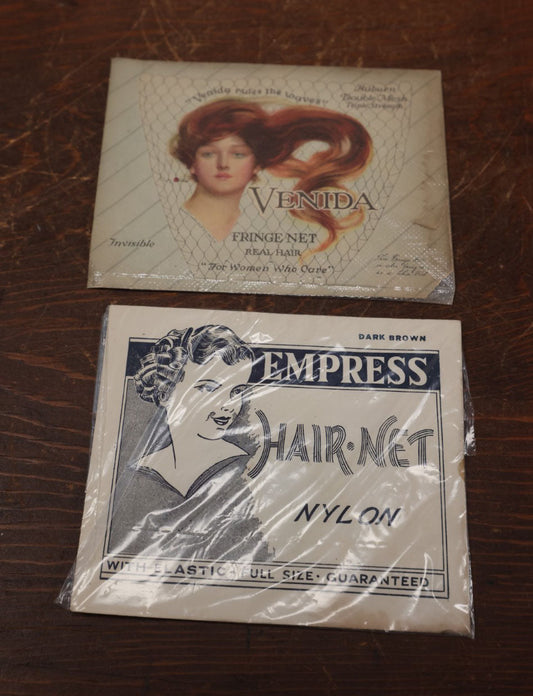 Lot 177 - Pair Of New Old Stock N.O.S. Hair Nets - Venida & Empress