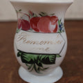Lot 192 - Antique Hand Blown, Hand Painted "Remember Me" Handled Mug Of Vase With Pontil Mark