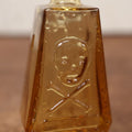 Lot 027 - Vintage Wheaton Fantasy / Faux Poison Bottle With Skull And Crossbones, R.I.P., Orange / Amber Color, Circa 1970s, Vintage Novelty Item