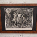 Lot 033 - Antique Framed Engraving Print, "Undine, From The Picture In The Royal Collection," Depicting Spirits, Nymphs, By Charles William Sharpe After Daniel Maclise, No Glass In Frame