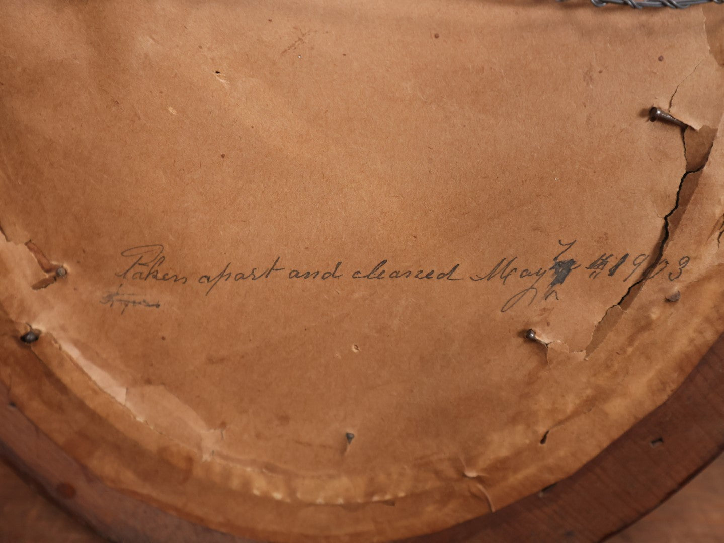 Lot 038 - Antique Victorian Photograph With Hand Tinting In Oval Wood Frame Of Lennie M. Sweet, Young Woman At About 26 Years Old, Note On Back