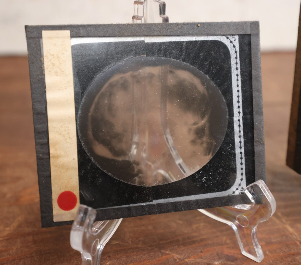 Lot 041 - Boxed Grouping Of Five Antique Magic Lantern Slide X-Rays Of The "Sciuto Case," Per Note On Box, Likely Showing Pathology