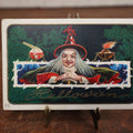 Lot 049 - Antique Embossed Nash Halloween Postcard, Full Color, Witch In Laboratory, Marked H-25, Postmarked 1920
