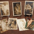 Lot 052 - Grouping Of Seven Antique Nude Woman Risque Postcards, Mostly Photos, French And European, Circa 1910-1920
