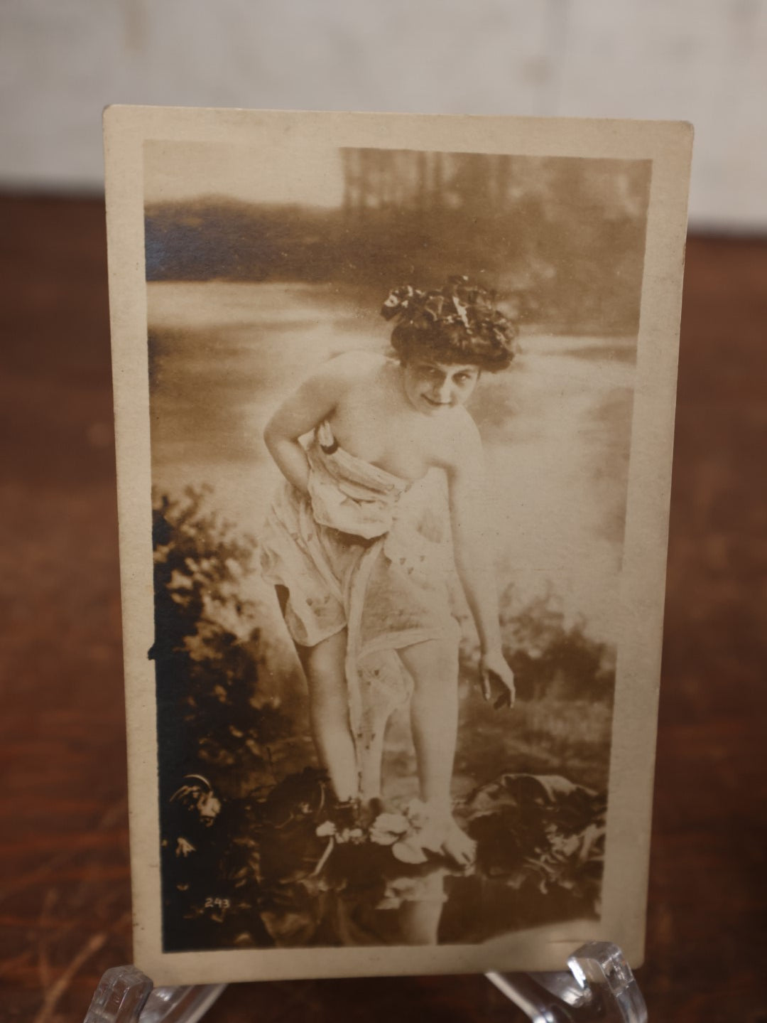 Lot 052 - Grouping Of Seven Antique Nude Woman Risque Postcards, Mostly Photos, French And European, Circa 1910-1920