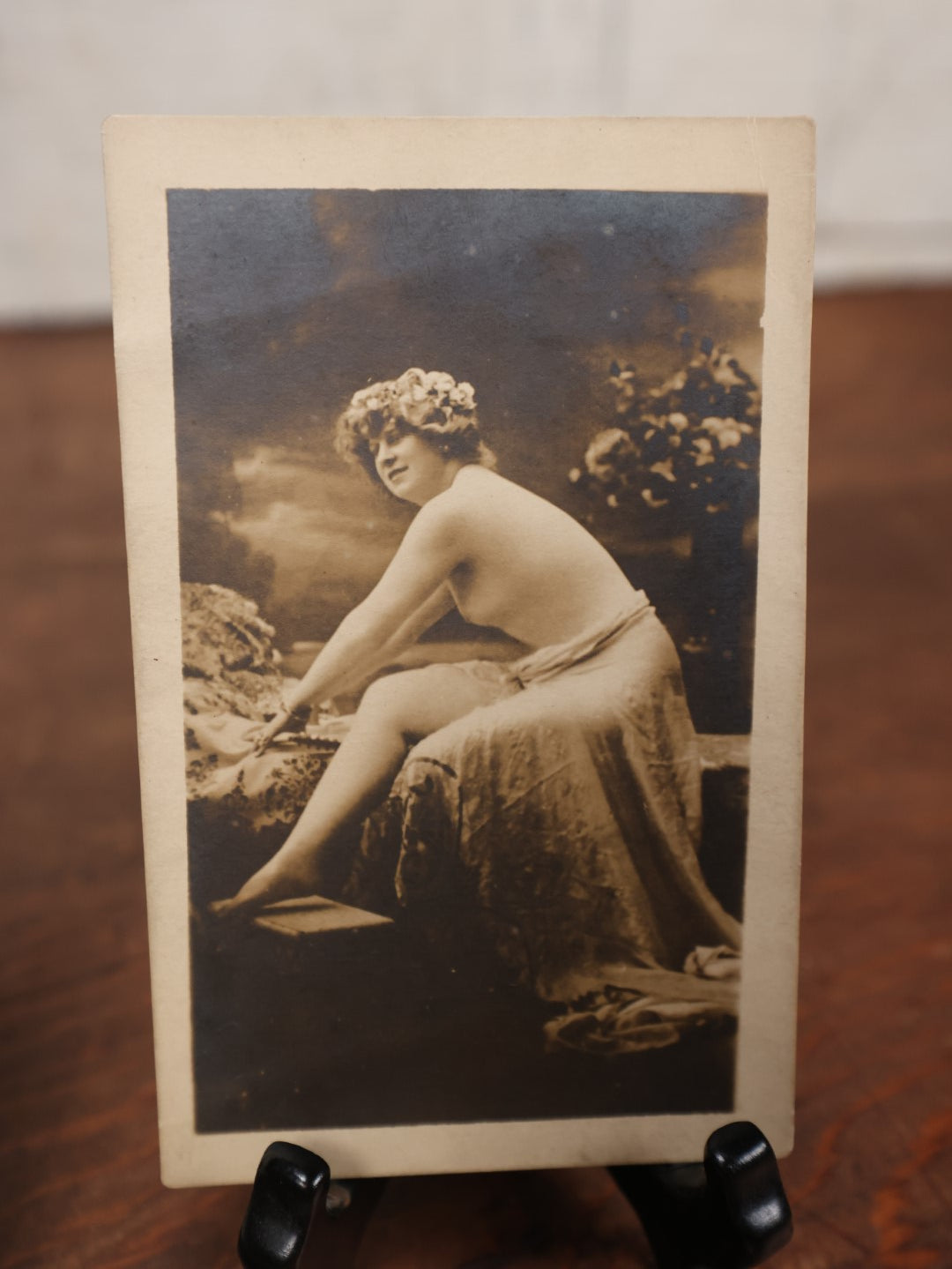 Lot 052 - Grouping Of Seven Antique Nude Woman Risque Postcards, Mostly Photos, French And European, Circa 1910-1920