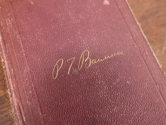 Lot 064 - Struggles And Triumphs Or Forty Years' Recollections Of P.T. Barnum, Written By Himself, Phineas T. Barnum Autobiography, 1870, Illustrated By Fay & Cox, Note Wear To Spine, Binding