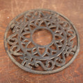 Lot 079 - Antique Round Cast Iron Trivet With "Whirling Logs" Swastika Motif, A Pre-Nazi Symbol Of Good Luck, Please See Description