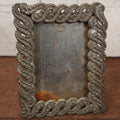 Lot 087 - Ornate Antique Cast Metal Slip-In Image Frame With Kickstand
