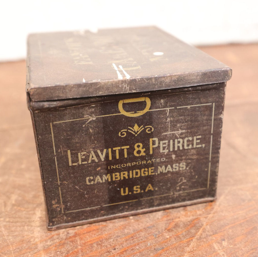 Lot 088 - Vintage Leavitt And Peirce Cake Tobacco Tin, "Famous Cake Box Mixture," Cambridge, Massachusetts