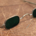 Lot 089 - Early Antique Blue Tinted Sunglasses With Adjustable Arms