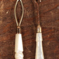 Lot 093 - Pair Of Mother Of Pearl Shoe Button Hooks With Mother Of Pearl Handles