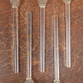 Lot 099 - Grouping Of Five Vintage Plastic Drink Stirrers With Dice In Top
