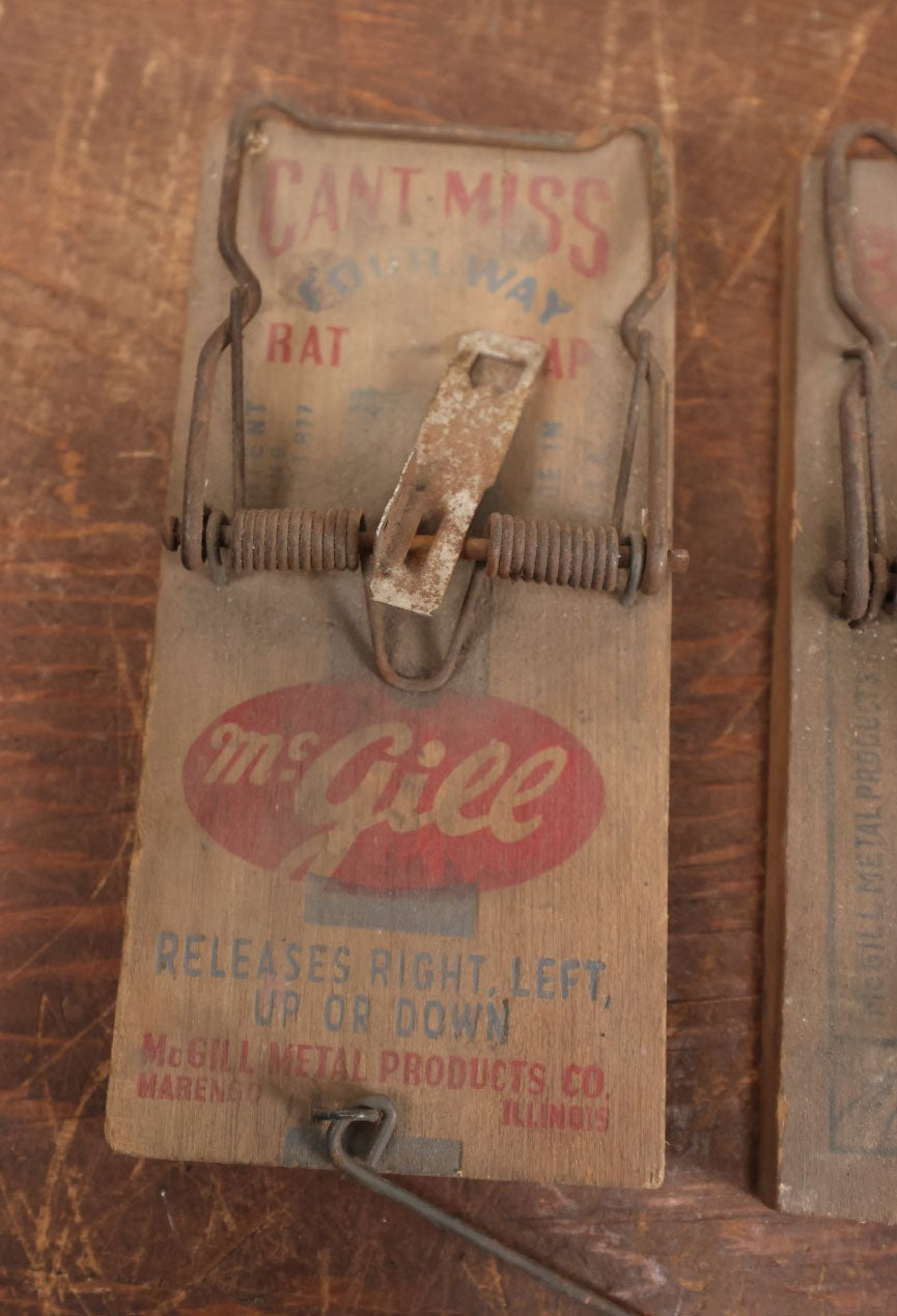 Lot 112 - Grouping Of Four Various Mouse / Rat Traps, Mc Gill, Better Trap, Shortstop, Lovell