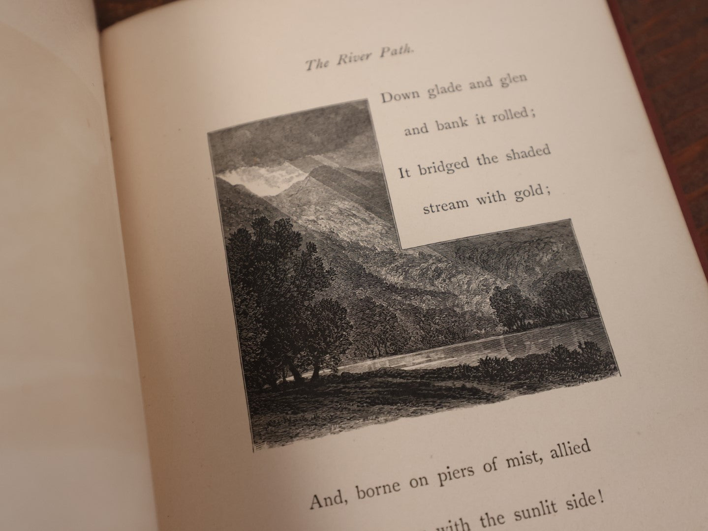 Lot 130 - "The River Path" Antique Book By John Greenleaf Whittier, Illustrated, 1878