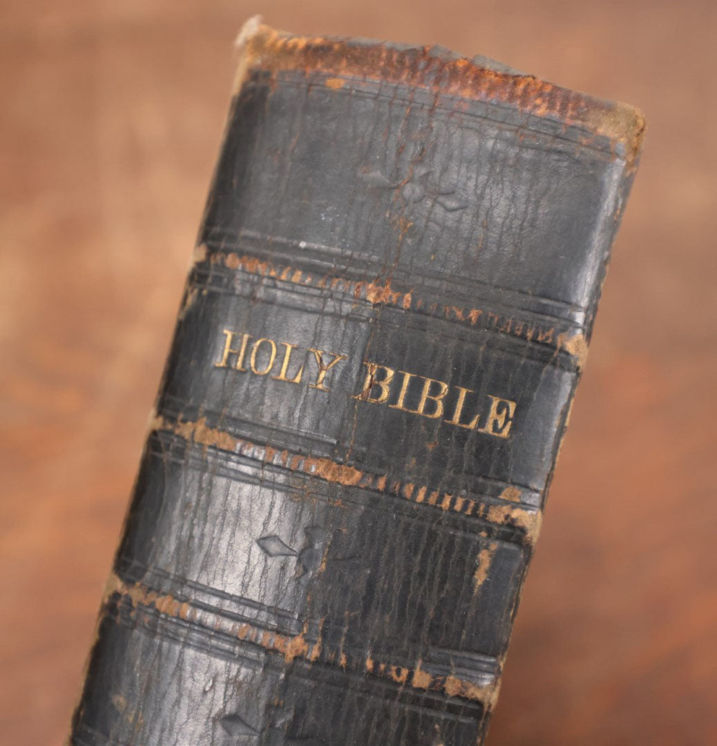 Lot 134 - The Holy Bible, Old And New Testaments, Translated Out Of The Original Tongues, Published By American Bible Society, New York, 1868, With Doodles