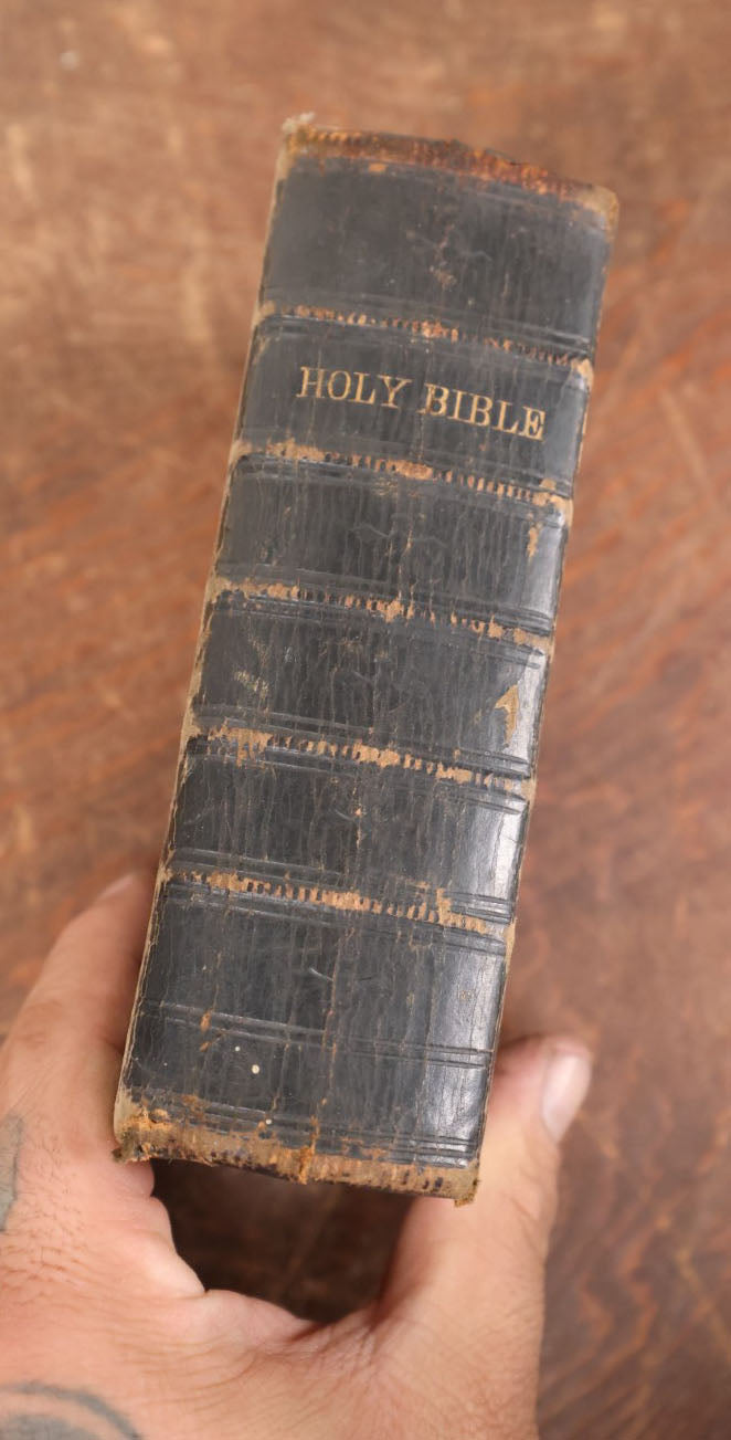 Lot 134 - The Holy Bible, Old And New Testaments, Translated Out Of The Original Tongues, Published By American Bible Society, New York, 1868, With Doodles