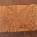 Lot 138 - Antique Victorian Autograph Album, Light Brown Leather Cover With Embossed Flowers, Contains Doodles, Circa 1880s