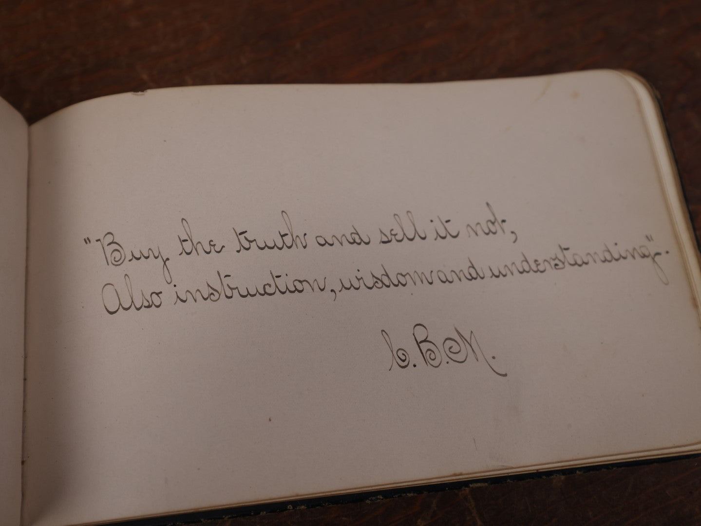 Lot 139 - Antique Victorian Autograph Album, Blue Cover With Green Leaves, Contains Two Incredible Pen And Ink Drawings Signed Kohler, Music Notes, Circa 1880s