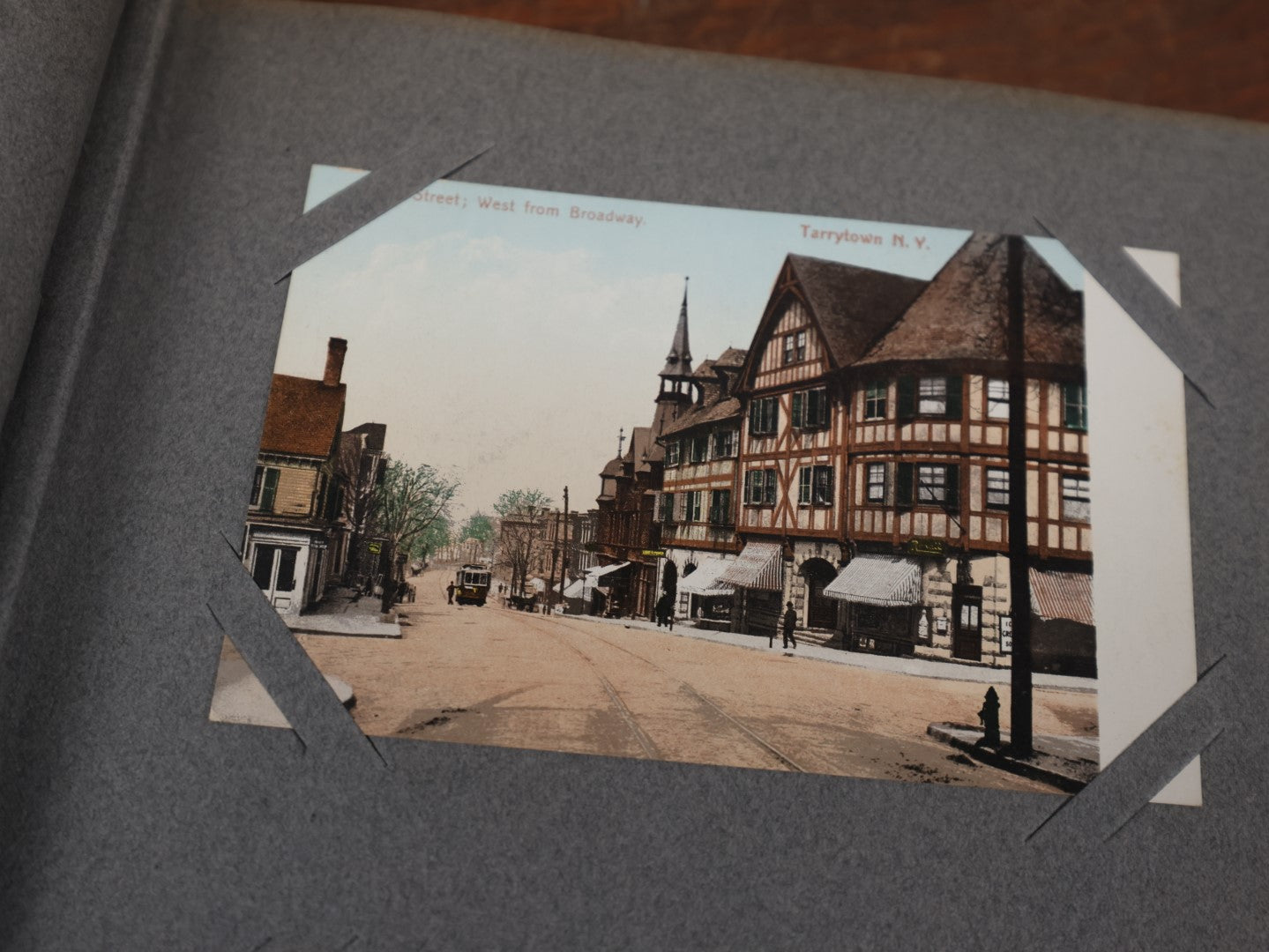 Lot 144 - Antique Red Postcard Album, Containing Dozens And Dozens Of Postcards, Mostly Location Related, Including Boston, New England, Various American Cities