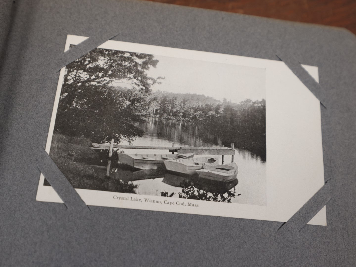 Lot 144 - Antique Red Postcard Album, Containing Dozens And Dozens Of Postcards, Mostly Location Related, Including Boston, New England, Various American Cities