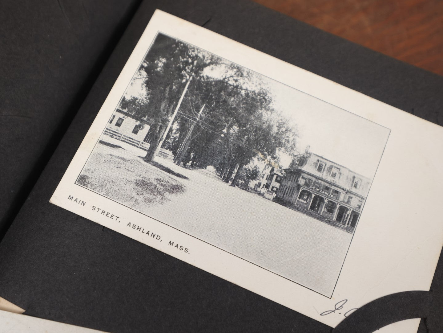 Lot 145 - Antique Black Postcard Album, Containing Dozens And Dozens Of Postcards, Mostly Location Related, Including Boston, New England, Various American Cities