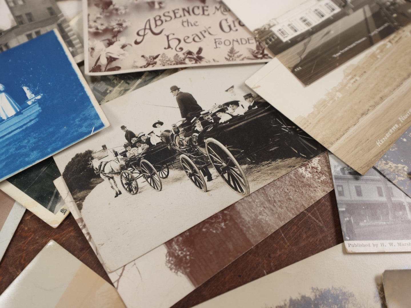 Lot 146 - Large Grouping Of 50 Plus Antique Postcards, Mostly Real Photo Postcards R.P.P.C. Including Cyanotypes And More