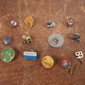 Lot 150 - Miscellaneous Mixed Grouping Of Twelve Pins And More, Including Knights Of Columbus, Mack Trucks Bulldog, Washington Dc, And More