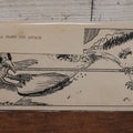 Lot 157 - Vintage Pen And Ink Comic Drawing Of Two Birds Fighting Over Worm, Titled "A Well Drawn Out Affair, " Artist Signed