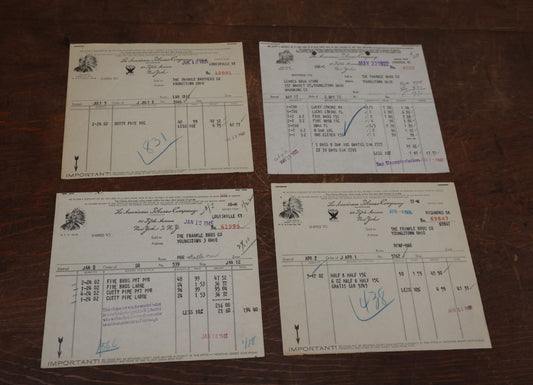 Lot 161 - Grouping Of Four American Tobacco Company Billheads And Receipts, 1920s To 1940s