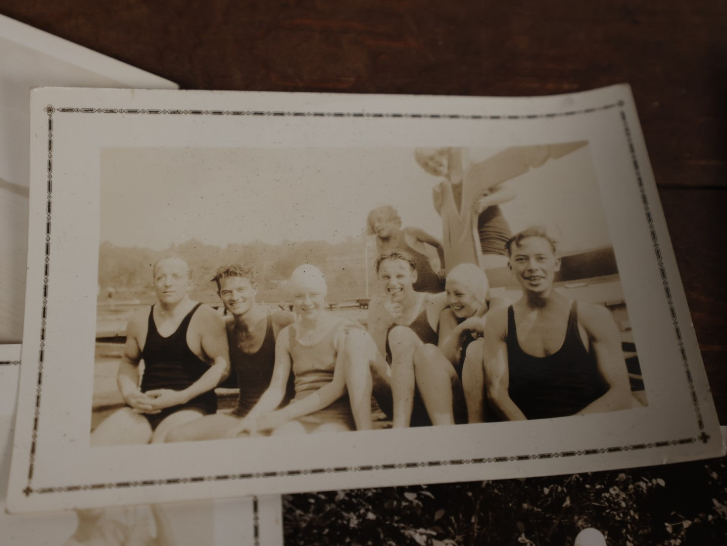 Lot 167 - Grouping Of Approximately 35 Vintage Snapshot Photos Of Women, Men, And Children At The Beach, Outdoors, In Swimsuits, Etc