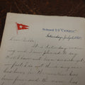 Lot 170 - Antique Letter From On Board The S.S. Cymric Ocean Liner, Dated July 16th, 1910