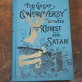 Lot 006 - "The Great Controversy Between Christ And Satan" Antique Book By Ellen G. White, 1911 Edition, Covering Topics Of Spiritualism, Martyrdom, The Snare Of Satan, And More, Illustrated, With Marbled Fore-Edge