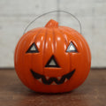 Lot 036 - Vintage Hard Plastic Jack-O-Lantern Pumpkin Light Up Toy, By Union Products, Leominster, Massachusetts, Includes Insert In Bottom, Untested