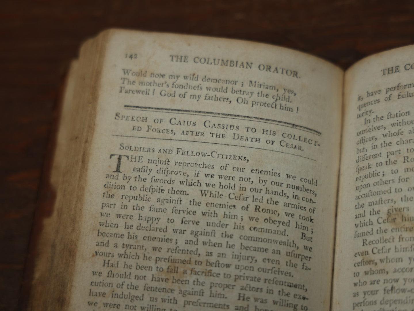 Lot 039 - "The Columbian Orator" Early 19th Century Book By Caleb Bingham, A.M., Instructional Book On The Art Of Eloquence, With Famous Speeches And Dialogues, Eighth Edition, 1817 