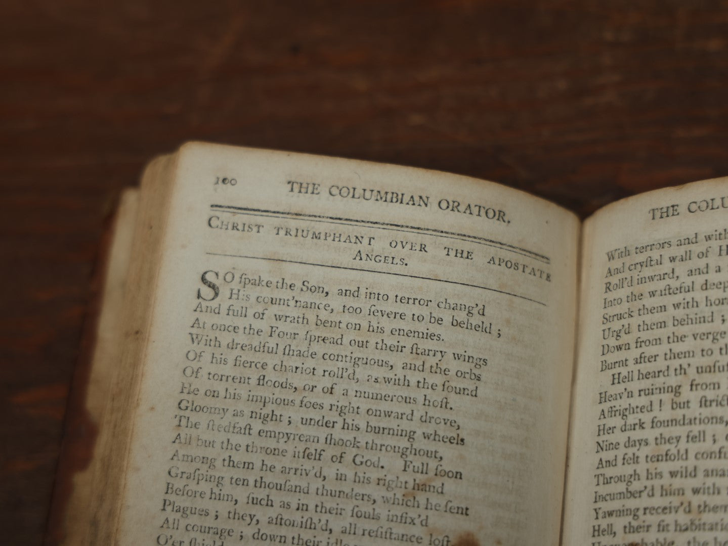 Lot 039 - "The Columbian Orator" Early 19th Century Book By Caleb Bingham, A.M., Instructional Book On The Art Of Eloquence, With Famous Speeches And Dialogues, Eighth Edition, 1817 