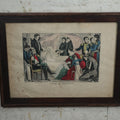 Lot 040 - Antique Hand Colored Lithograph Print, "Death Of Napoleon," By N. Currier, New York, In Frame